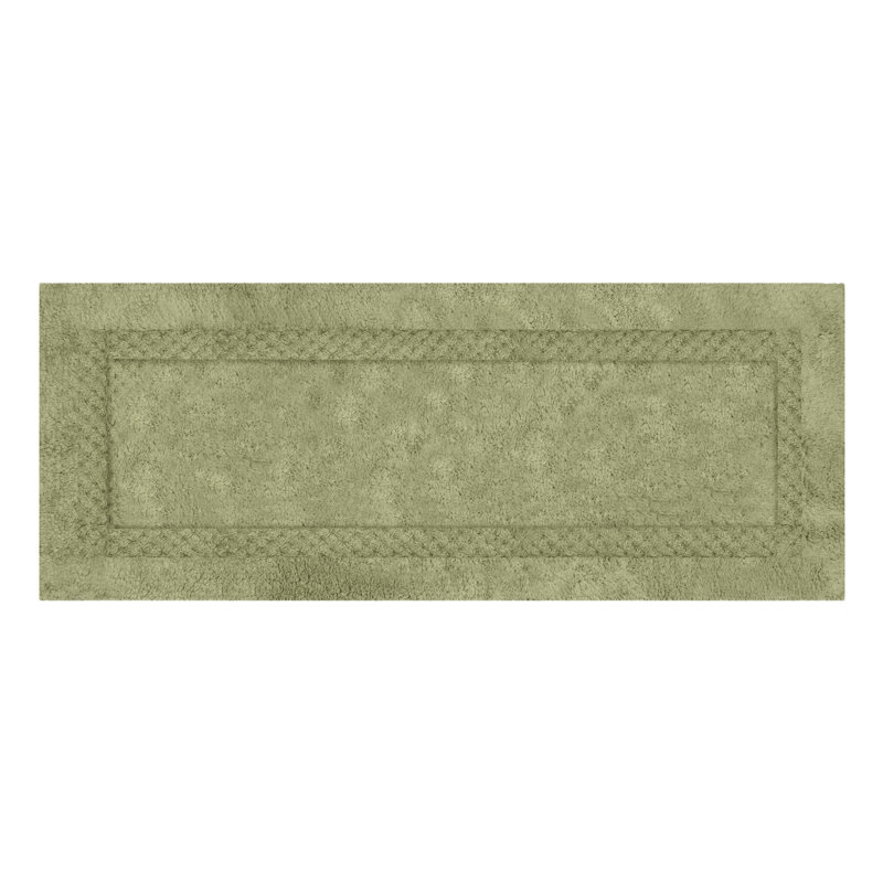Antigona Soft Bath Rug, 21" W x 54" L, Green