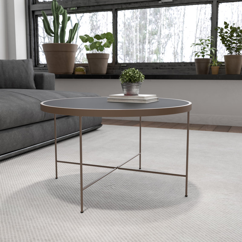Coffee Table with Metal Frame