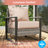 5-Piece Patio Rattan Furniture Set, All Weather Wicker w/Removable Cushion-108200486