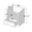 Armoire à micro-ondes de cuisine prête à assembler l 30 po x P 24 po x H 34,5 po CASAINC