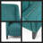 Teal Pushback Recliner Chair with Nailhead Accents & Birch Legs-1905926819