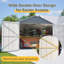 Abri de garage extérieur en métal 12 x 20 pi