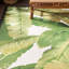 Tapis intérieur / extérieur vert floral Mayshar-23586080