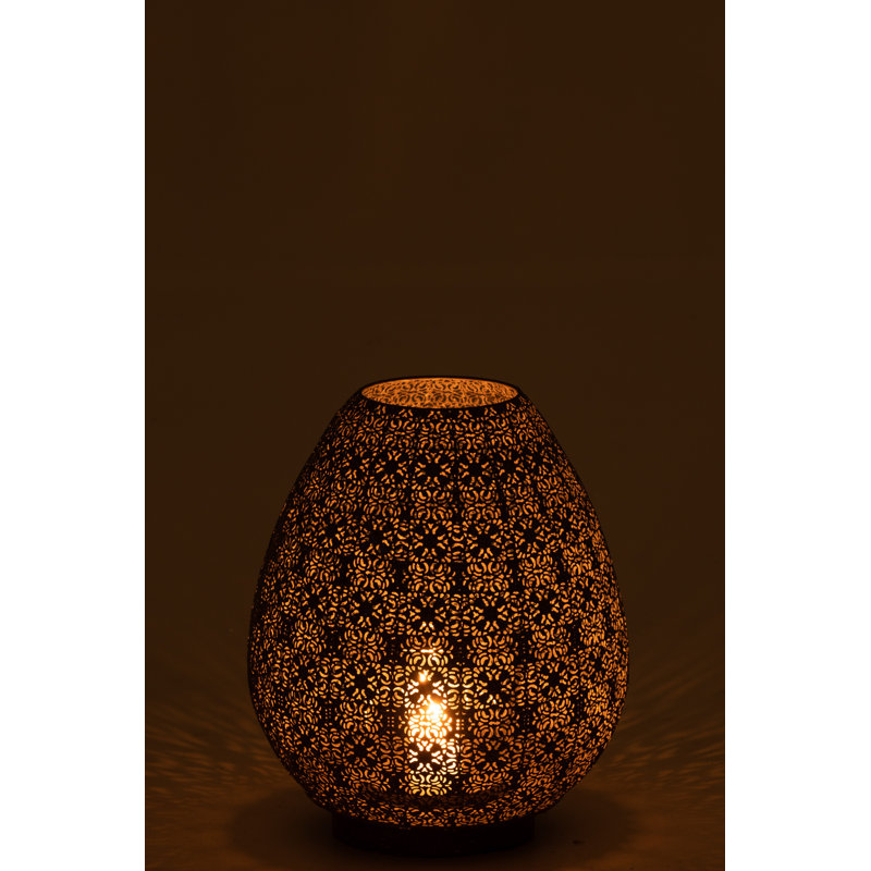 H Wall Tabletop Tealight Holder with Candle Included, 44cm H x 37cm W x 37cm D