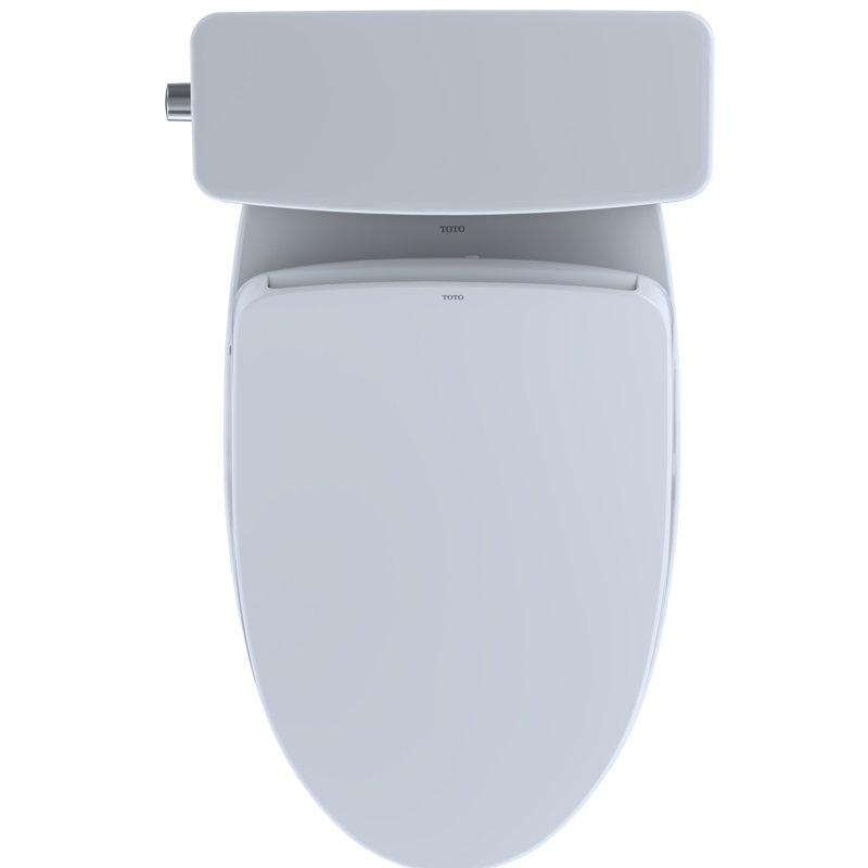 Drake® 1G® Washlet®+ Two-Piece Elongated Dual Flush 1.0 and 0.8 GPF Dynamax Tornado Flush® Toilet With S500e Bidet Seat, Wax Ring, and Toilet Mounting Bolts
