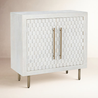 Abshire 2-door Mango Wood Cabinet