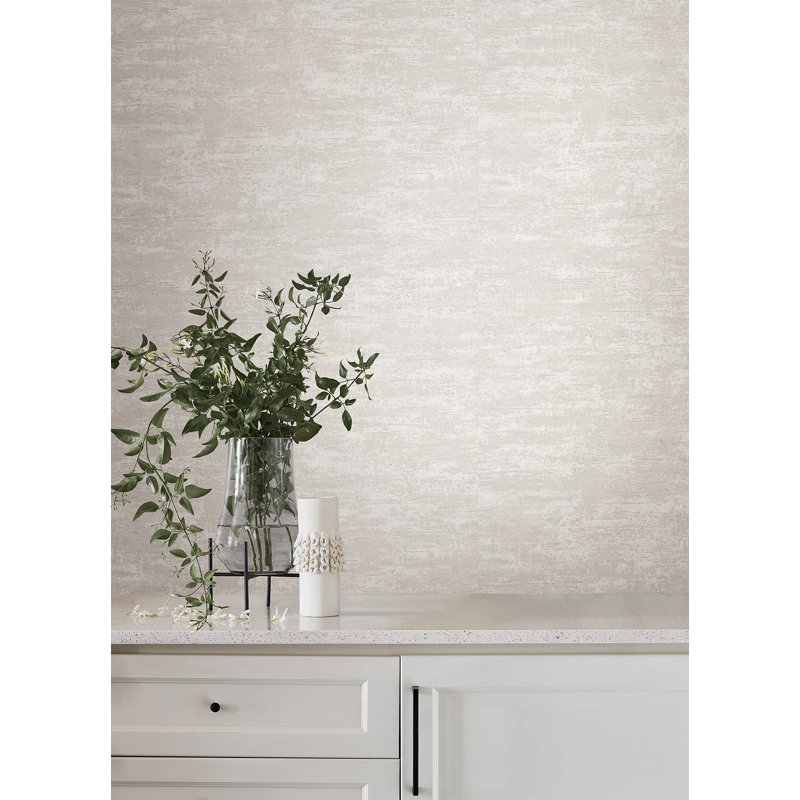Papier peint en stuc vieilli, Blanc