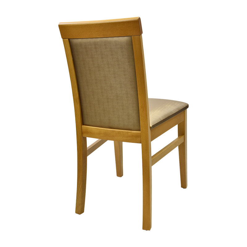 Chaise de salle à manger Aryus, Doré, Chêne miel