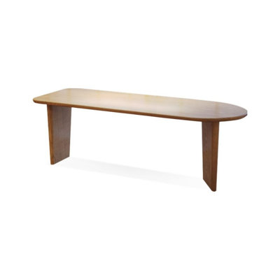 Burlywood Half-circle Solid Wood Writing desk