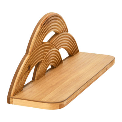 MDF and Wood Wall Shelf with Arches