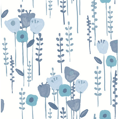 Papier peint à motif floral Mabel