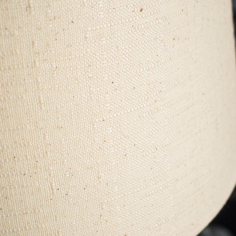 Aria 19.5cm H Linen Drum Lamp Shade ( Uno ) in Cream