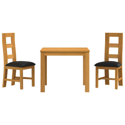 2 -Person Oak Solid Wood Dining Set