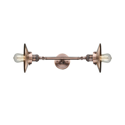 Éclairage pour meuble-lavabo 2 lumières rétro Elva