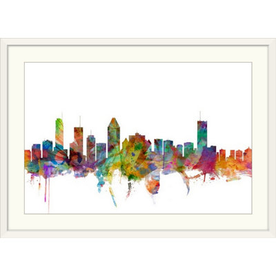 «Francy Montreal Canada Skyline» par Michael Tompsett, impression