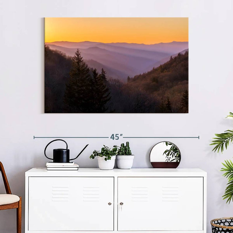 Alvord Sunrise In The Smokies, 26" H x 39" W