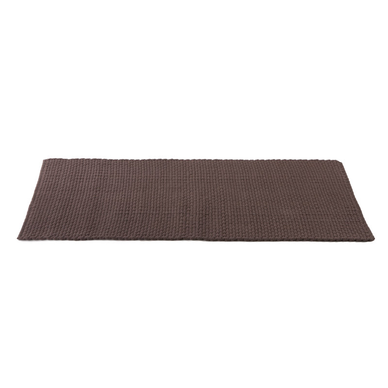 Solid Colour Cotton Area Rug, Rectangle 60 x 120cm