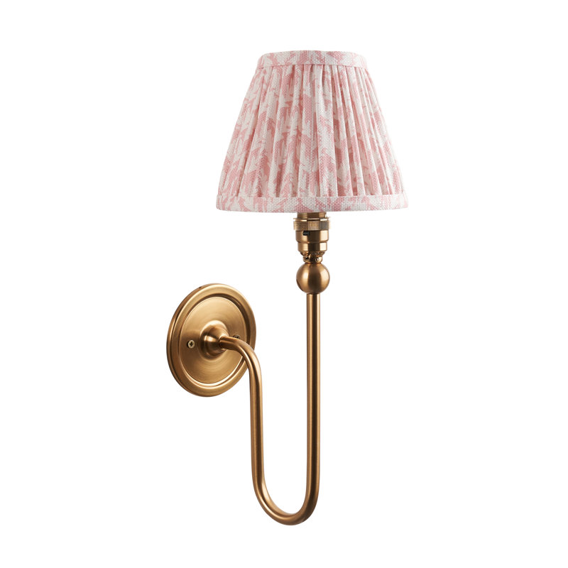Santiago Armed Sconce, Pink, 37cm H x 16cm W x 22cm D