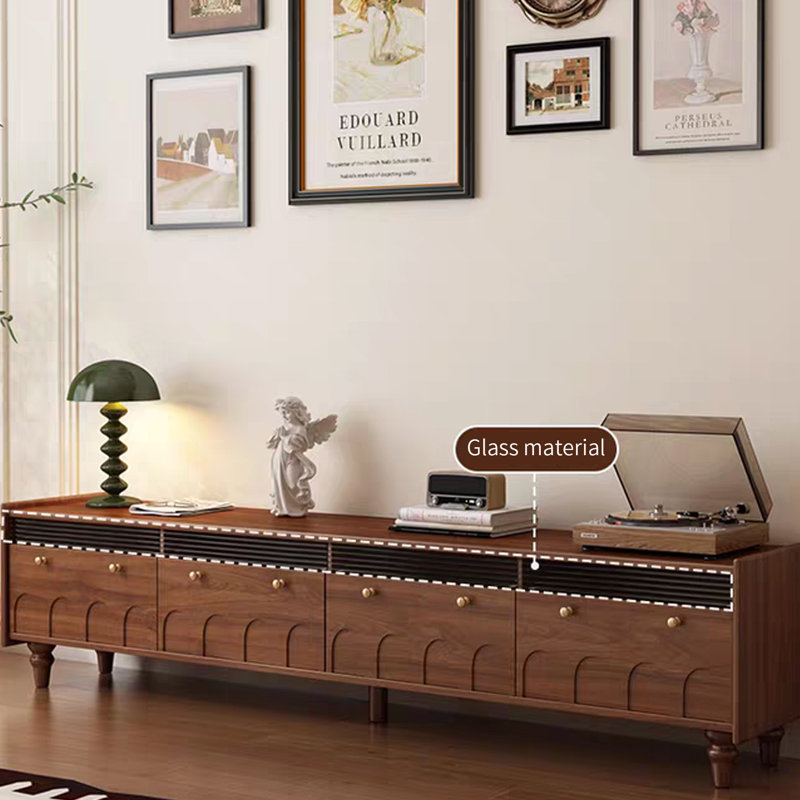 Meuble télé avec rangement, 17.32"H x 94.48"L x 13.77"W