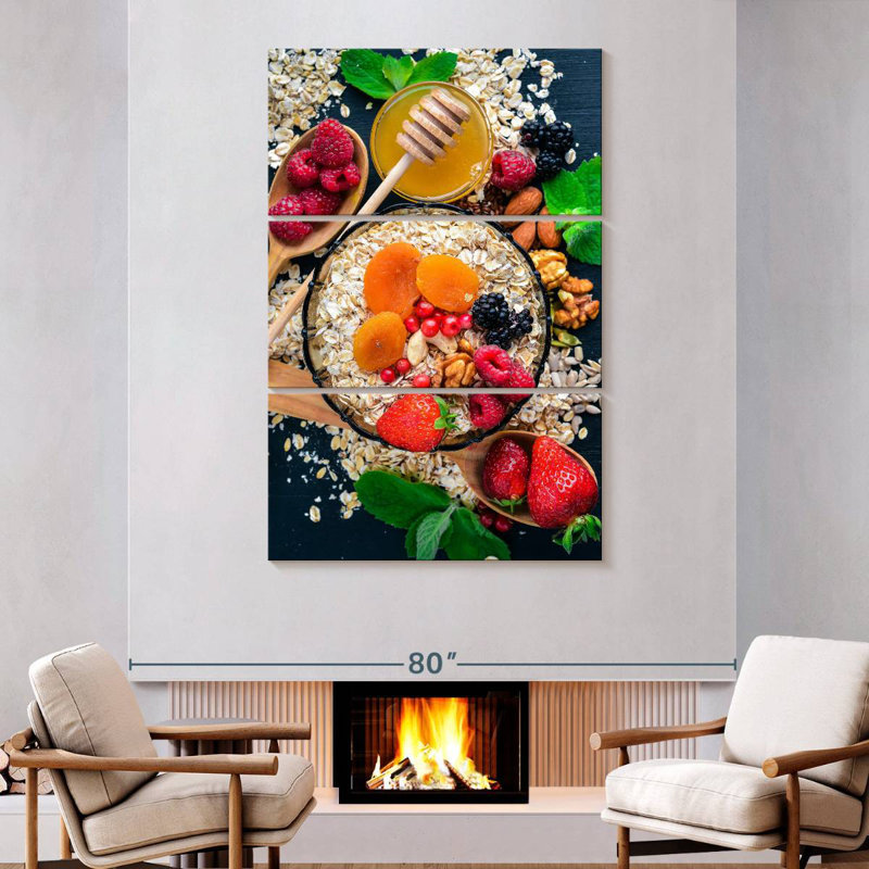 Yarlin Organic Wild Berries, 74" H x 48" W
