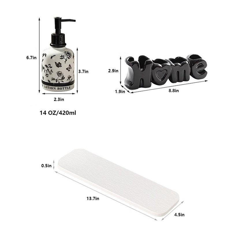 Bathroom Soap Dispenser Set