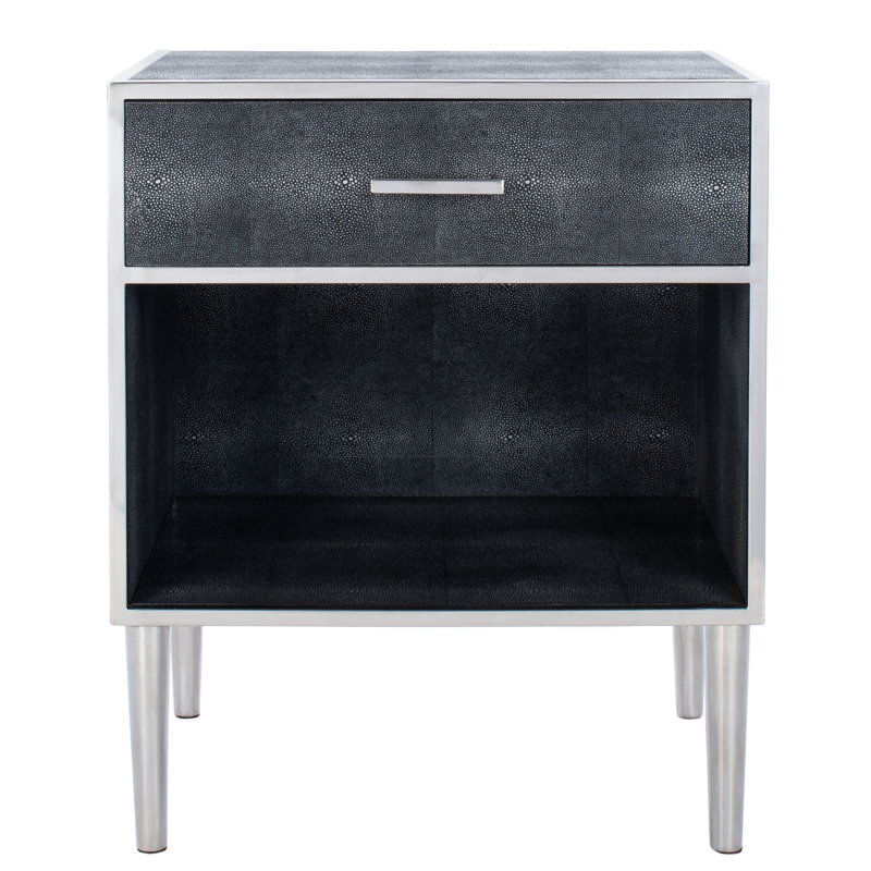 Chevet 1 tiroir Shagreen