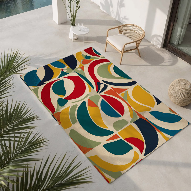 Breezy Glow Indoor And Outdoor Area Rug, Rectangle 4' x 6'