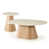 2 pièces: table basse, table de bout est en rupture de stock