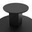 Table de présentation ronde en bois noir l 48 po x P 48 po x H 42 po-119948086