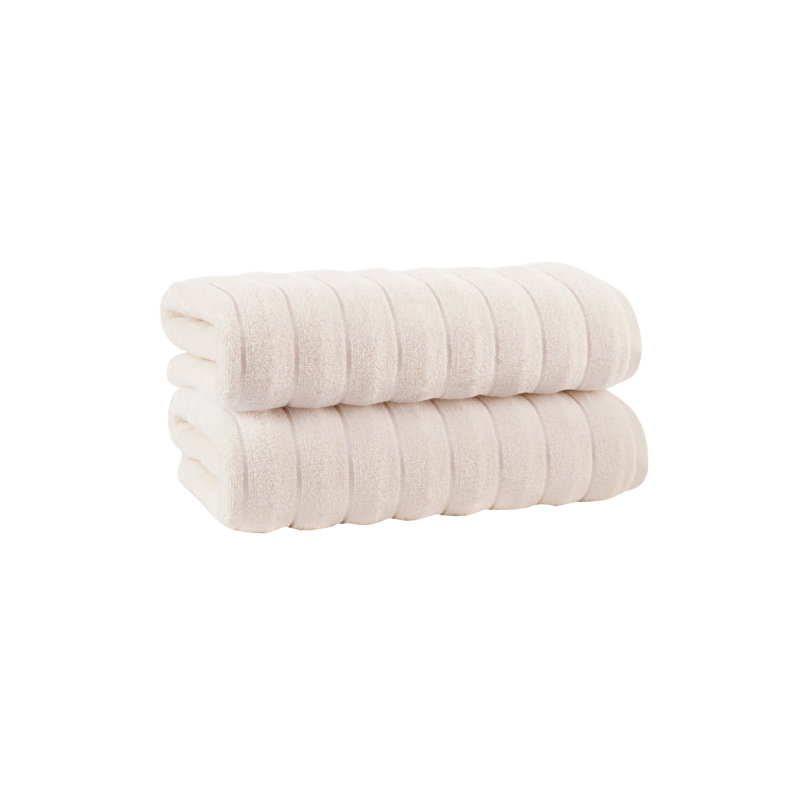 Ensemble de serviettes 100% coton Rachel, Crème