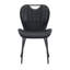 Ensemble de 4 chaises de salle à manger confortables, cuir synthétique, cuisine moderne