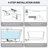 49" Acrylic Freestanding Soaking Bathtub, Square-Shape Japanese Soaking Hot Tub, Chrome Overflow And Quick Drain, Glossy White-120935504