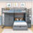 Kary Full Over Twin Bunk Bed With Storage Drawers And Staircase-1695105192
