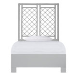 X & Diamond Low Profile Platform Bed