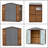 8*8FT Iron-Wood Combination Tool Shed – A Perfect Blend Of Nature And Functionality-111042640