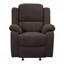 Fauteuil inclinable et oscillant avec accoudoirs coussinés