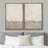 Duotone Tan Abstract Landscape Minimalist Neutral Framed Canvas 2 Pieces Print Modern Artworks-91069429-91069428