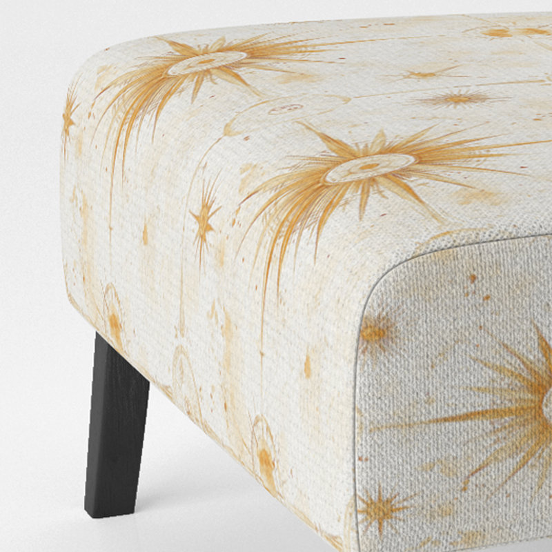 Fauteuil de chambre Starburst - Fauteuil de chambre Boho, Pantoufle sans accoudoirs