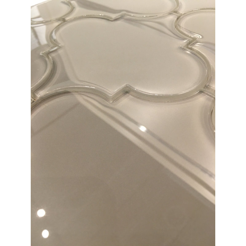 Genoa 6" x 6" Glass Wall Tile, Ecru