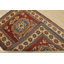 Tapis oriental rouge en laine noué à la main 3 pi 11 po x 5 pi Kazak Kazak