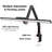 Clamp-On LED Desk Lamp with 5 Modes, Sensor, USB Ports & Timer - Black