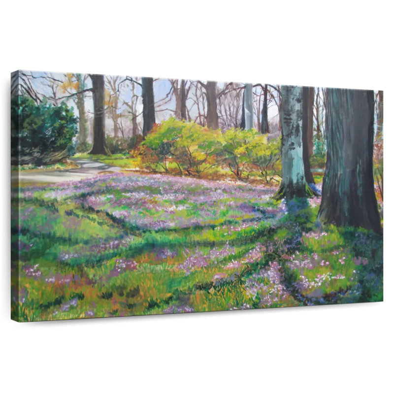 Fleurs au début du printemps, H 8 po x l 12 po