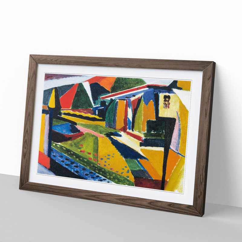 Home Garden Vol.1 by Henry Lyman Sayen - Framed Print, 48cm H x 65cm W x 2cm D, Walnut Framed