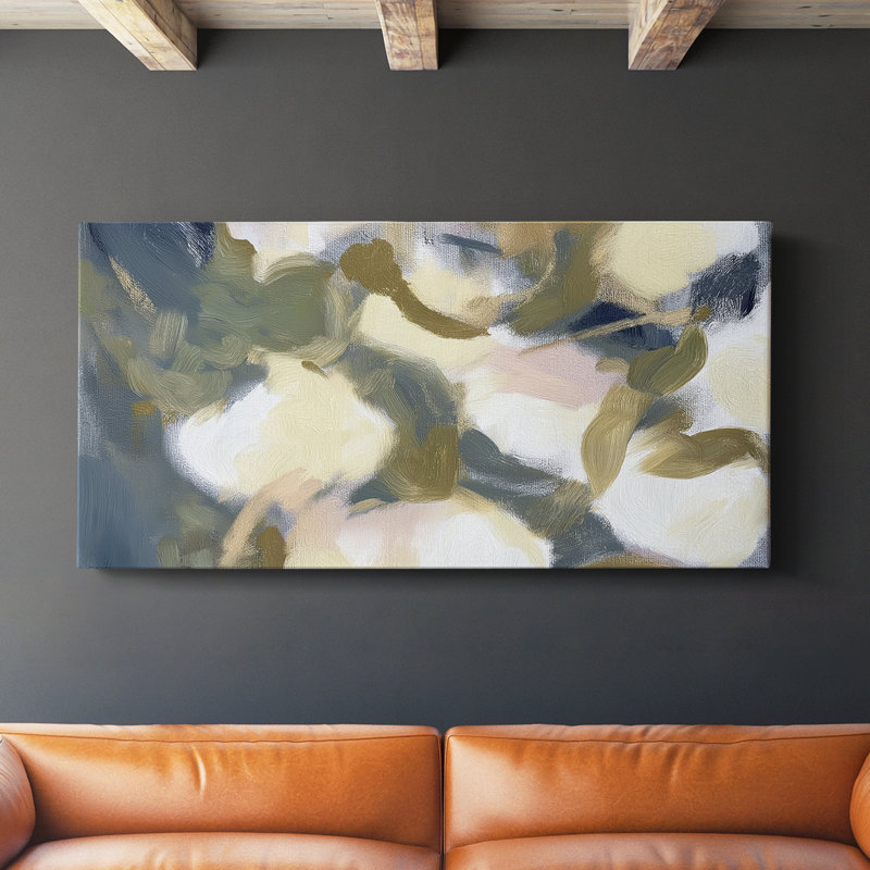 Abstract Series 8 #XCVI-Gallery Wrapped Canvas, 16" H x 32" W