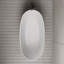Baignoire de trempage autoportante blanche en acrylique 59 "x 29,5" avec trop-plein et bonde escamotable pour salle de bain MonBlari-126678330-126350140