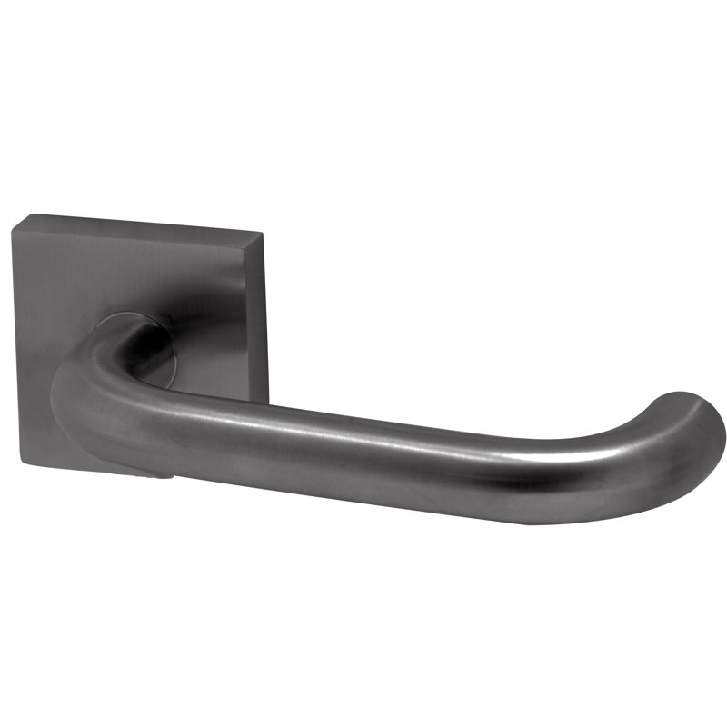 Ensemble Alpine Lever 01 avec rose carré, Acier inoxydable poli, 2,375 po, Intimité (lit et salle de bain)
