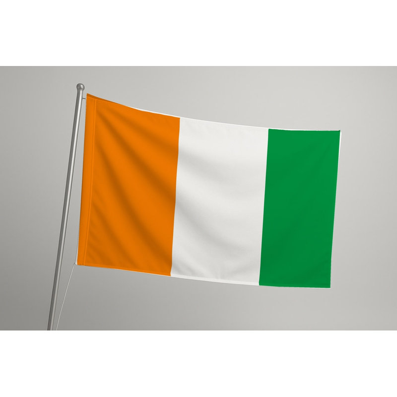 Drapeau de la Côte d'Ivoire — Drapeau extérieur, H 36 po x l 60 po