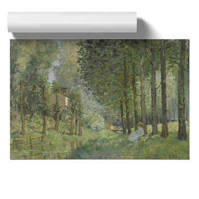 Rest Along The Stream by Alfred Sisley - No Frame Painting