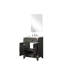 Meuble-lavabo en chêne noir 24 po De salle de bain-1049920217