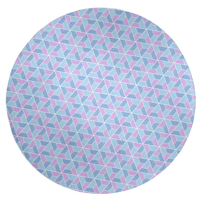Tapis bleu de la surface trapézoïdale